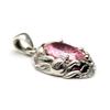 Rabbit, Cherry Blossom, Sterling Silver 925 Pendant Top - Oriental Vibrations