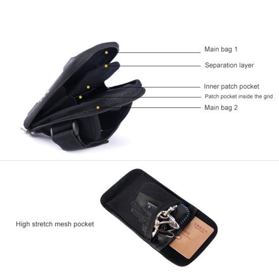 Τσάντα με φερμουάρ θήκης κινητού τηλεφώνου γενικής χρήσης