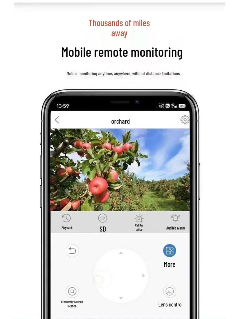 4G Solar-Powered HD Outdoor Surveillance Camera with 360° Rotation & Waterproof Design