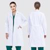 Unisex White Lab Coat for College Students, Doctors, Nurses, Beauty Salon Workers - Long or Short Sleeve Option