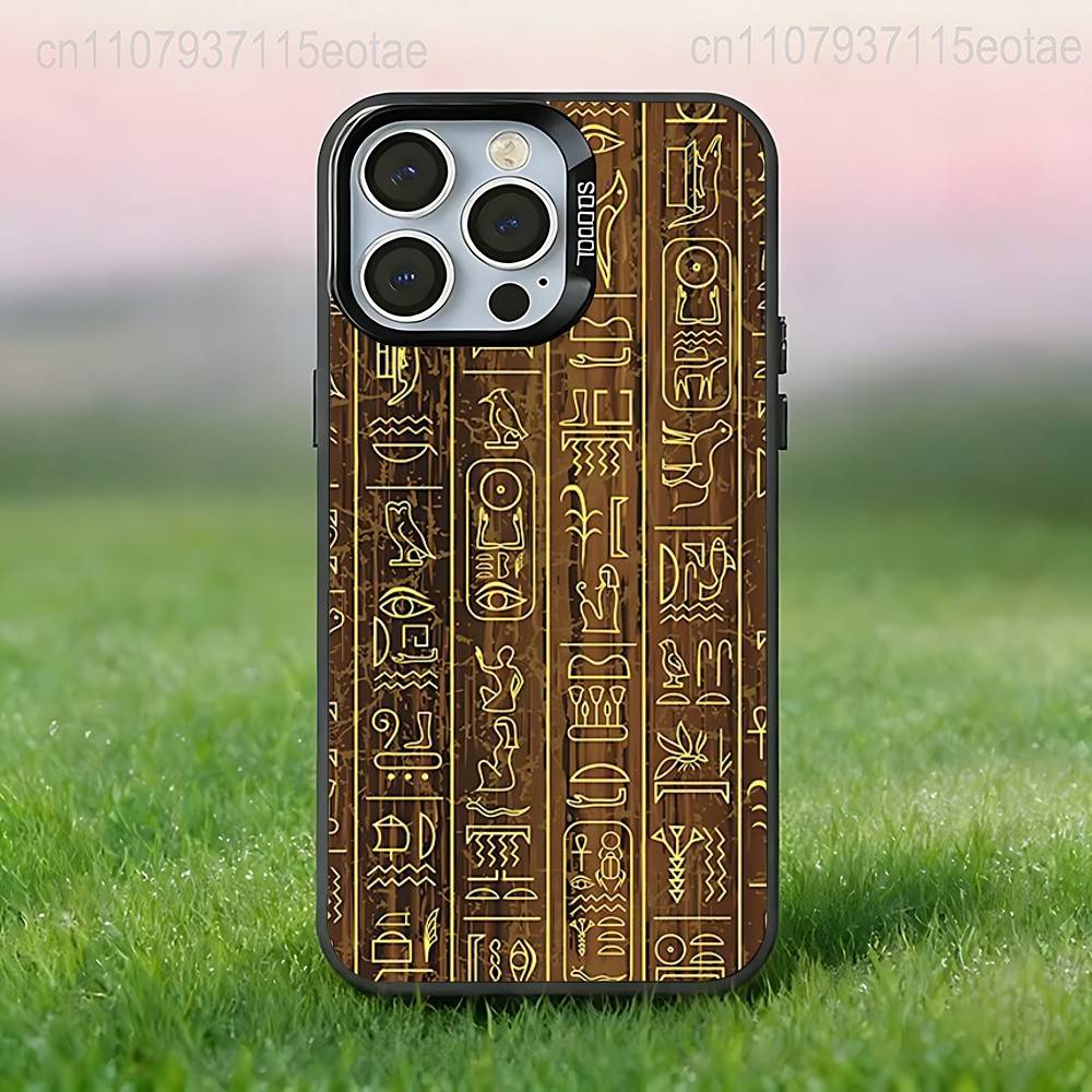 A-Ancient Art Egypt COOL Phone Case For iPhone 17,16,15,14,13,12,11,Pro,Max,Plus,E,Air,Mini Black Tpu IMD Cover