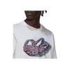 adidas Originals Trefoil Front Großes Logo Print Rundhals T-Shirt Herren Oberteile Weiß HK7334
