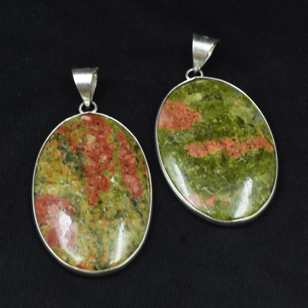 Natural 117.85 Carat Jasper CERTIFIED Pendant Oval Silver Pendant 925 Sterling AR-1719