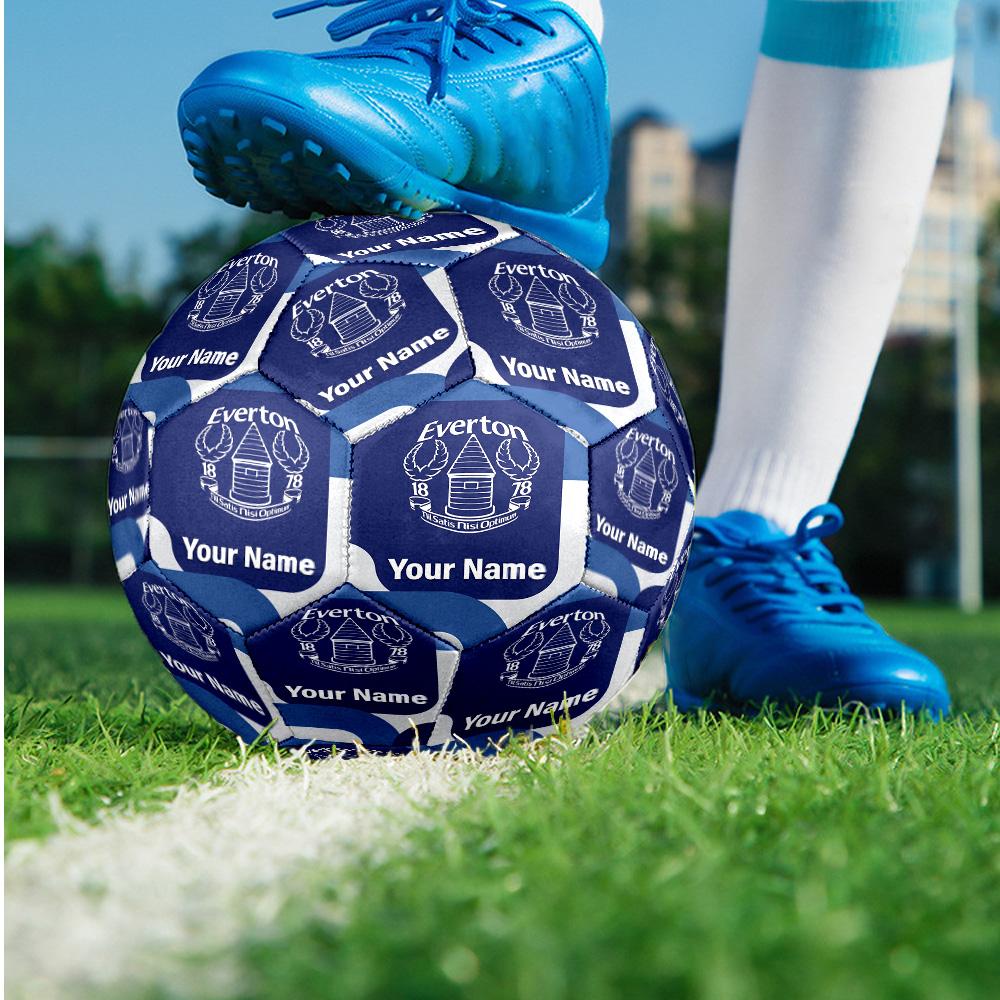 Everton FC Fashion Size 5 Football Wearproof Non‑Slip Soccer Ball For Sports Training Entertainment Use