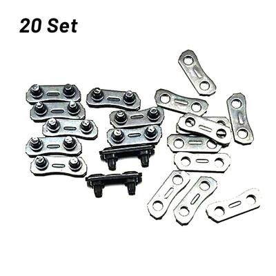 20 X 3/8\ Chainsaw Chain Repair Kits For 3/8-LP Type 91 Master Link Tie Straps