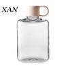 Outdoor-Sport-Trinkflasche Tragbar Tritan Flache Wasserflasche, Leichtes Schlankes Design, Groß Kompakt für Wandern Kapazität Auslaufsicherer Wasserkocher, Reisen