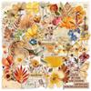 50Pcs/Set Wabi-sabi. Retro Flowers & Leaves Series 05 PET Stickers Waterproof DIY Fashion Doodle Decals Stickers