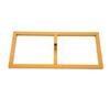 10x10 FT Backdrop Stand Heavy Duty with Base, Gold Wedding Backdrop Pipe Kit Square Metal Balloon Arch Stand Garden Arbor Frame