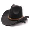 New Suede Upturned Eaves Retro Top Hat Men and Women Outdoor Travel Hat Jazz Hat Ethnic Style Top Hat