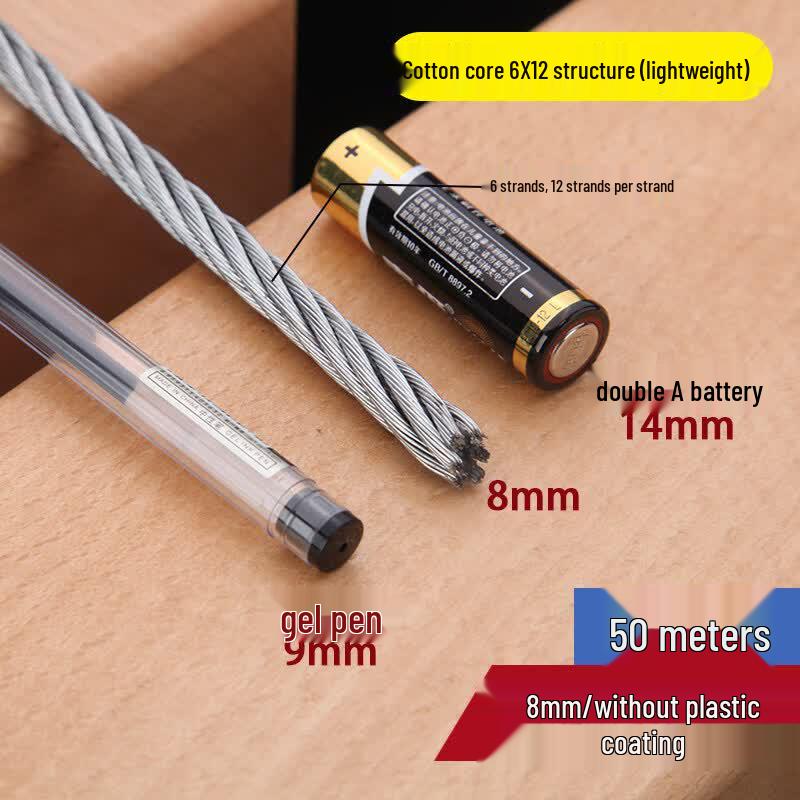 

8mm Galvanized Steel Wire Rope with Clips
