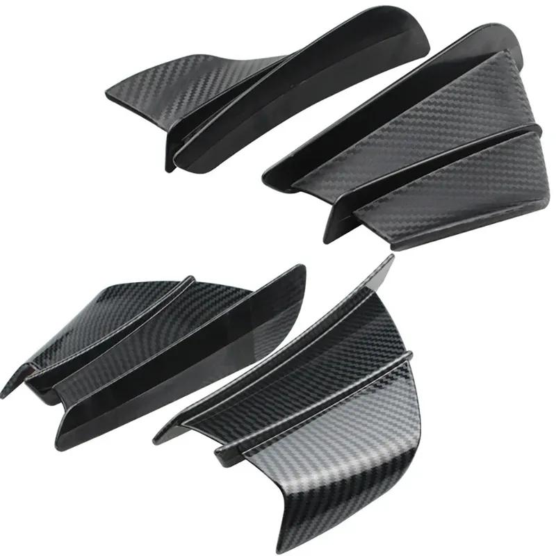 Universal Motorcycle Winglet Aerodynamic Spoiler Wing with Adhesive Motorcycle Decoration Sticker For Yamaha Suzuki Kawasaki