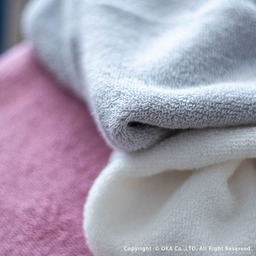 Oka Dry Good D Nature Imabari 34cm x grey Towel, approx. 100cm,