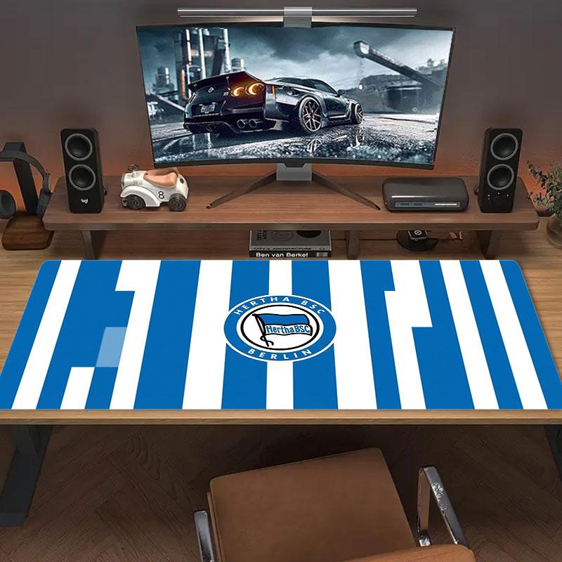 Hertha BSC Large Size Mouse Pad Large Gaming Table Cushion Non-slip Laptop Tablet Big Mousepad XXL Mat Mini PC Playmat With Lock edge