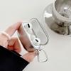 Galwanizowana błyszcząca srebrna obudowa na bezprzewodowe słuchawki Bluetooth Apple dla AirPods 1/1/generacji Pro1