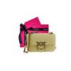 New PINKO Leather Shoulder Bag, Crossbody Bag Mini Women's Yellow 100048-A14Q-C08Q