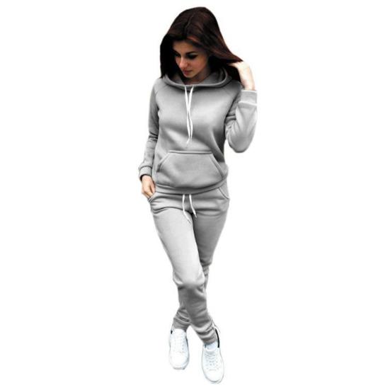 2 Piece Outfits for Women Long Sleeve Pullover Hoodie Sweatshirts Jogger Pants Set Fall Casual Tracksuit Lounge Set