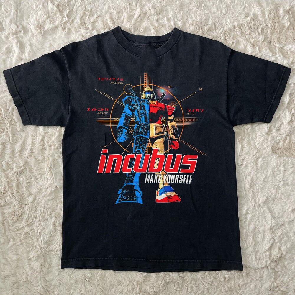 

2000 INCUBUS Make Yourself Short Sleeve Black All Size Shirt AR237 Unisex T-Shirt XXL