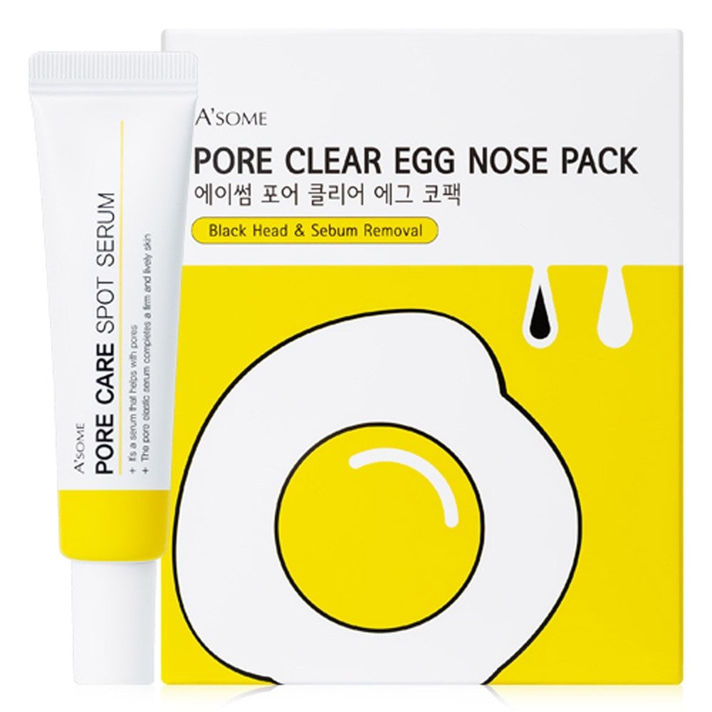 

Blackhead sebum removal pore egg nose pack 30 sheets + shrinking serum 15ml