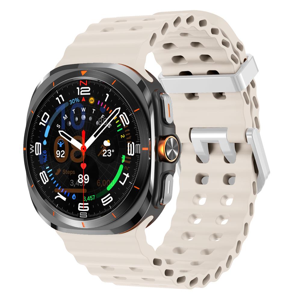 Marine Band For Samsung Galaxy Watch ultra Strap 47mm Accessories Two color Sport silicone Bracelet Galaxy Watch 7 ultra Straps