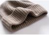 Thickened Wool Ribbed Cuff Cashmere Knit Hat - Warm and In Stock