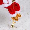 Santa Claus Musical Climbing Rope Electric Climbing Santa with Music Christmas Hanging Climbing Santa On Rope for Tree Fireplace Home Decor