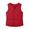 Women's Solid Color Fashionable Pocket Stand Up Collar Button Vest Jacket