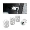 Zipelo Bling Ventilkappen 4er-Pack Kristall Strass Auto Reifen Ventilkappen Staubdicht