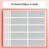 100pcs Rectangular Scraping Stickers Scratch Cards Creative Scratch Off Cards  Gift Raffle