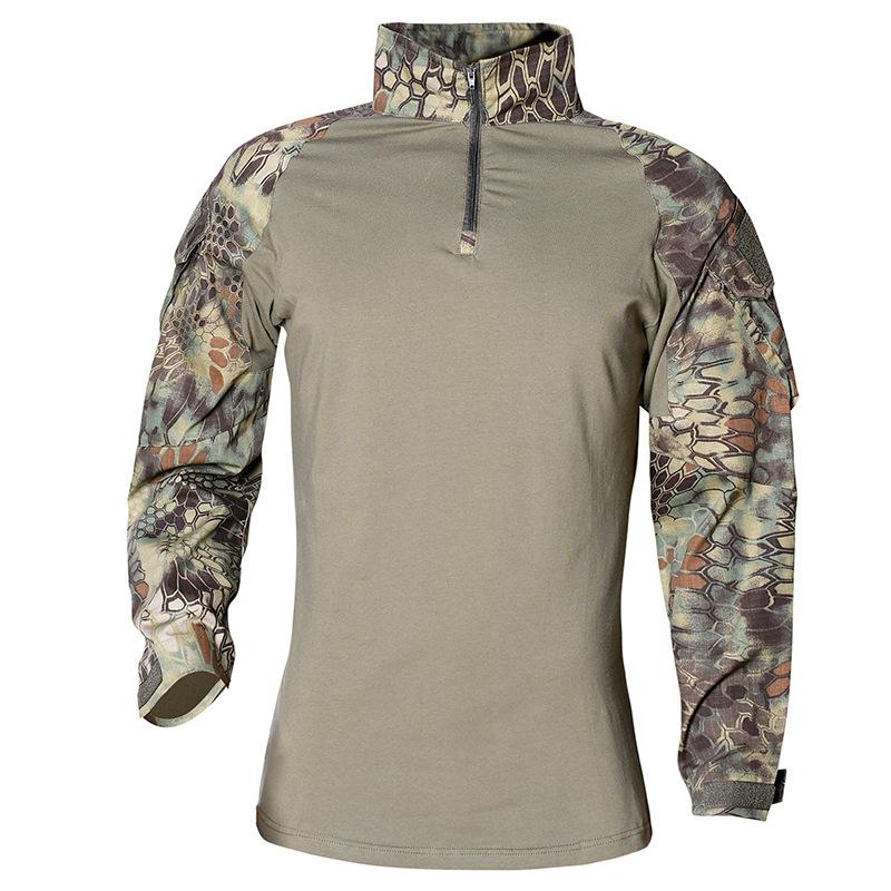 Outdoor Long-sleeved Frog Suit Men's Work Top New Slim Fit Breathable Camouflage Suit