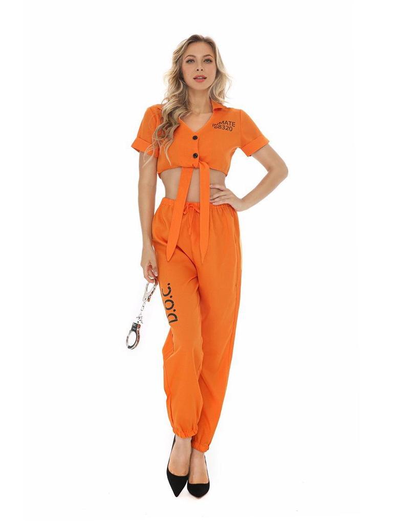 Halloween Sexy Policewoman Cosplay Costume Set - Adult Nightclub Uniform