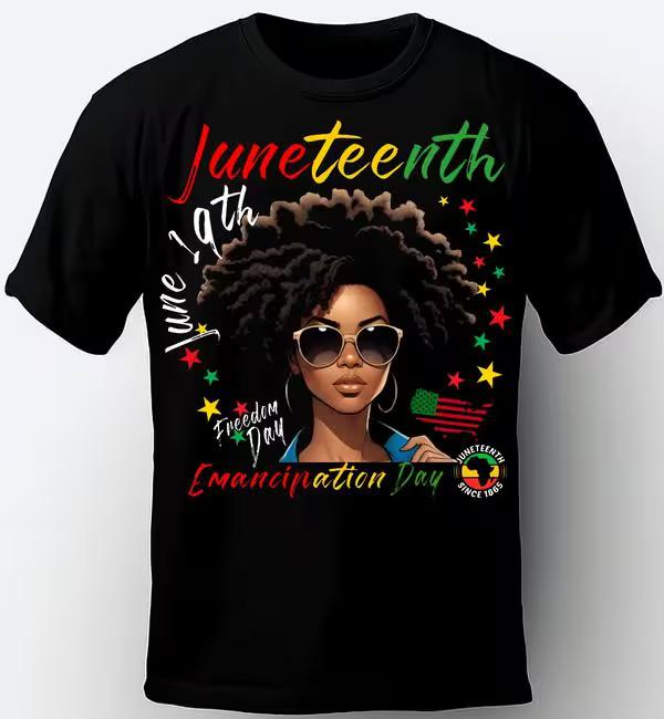 JUNETEENTH T SHIRT. EMANCIPATION DAY. AFRO DESIGN. BLACK HISTORY MONTH T-SHIRTS, Unisex T-Shirt