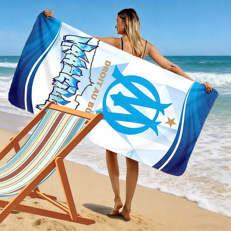 l'OM Logo Print Beach Towel, Large Soft Quick Dry Towel for Beach Camping Swimming
