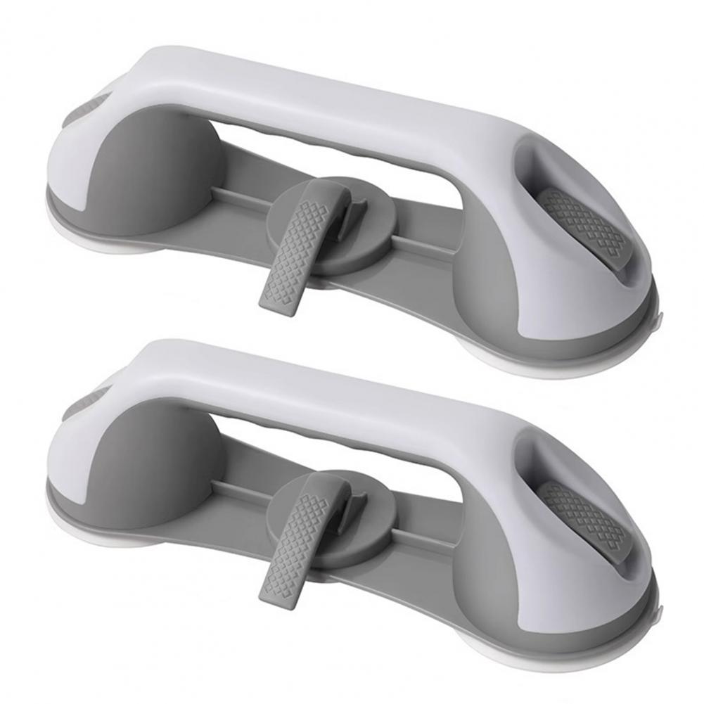 

Bathroom Safety Armrest Shower Grab Bar Suction Heavy Duty Suction Cup Grab Bars for Elderly Bathroom Safety Shower Chair M сірий