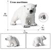 Oenux Arctic South Pole Animals Simulation Polar Bear Ursus Maritimus Action Figures Solid PVC Model Figurine Kid Toy Gift