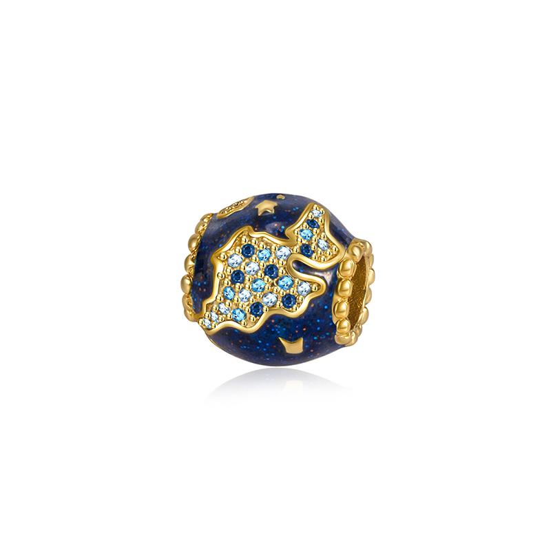 Affascinante Bracciale Collana con Perline a Forma di Cuore in Argento 925 Amore Familiare Impronta di Zampa Animale Adatto alle Donne Regali Fai da Te per le Feste
