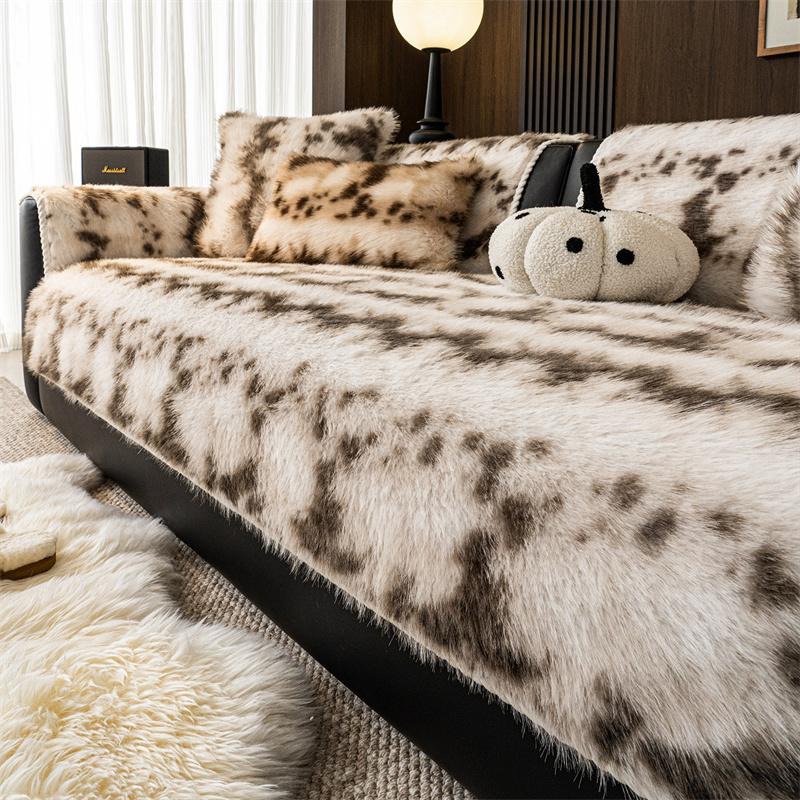 1PC Thicken Plush Sofa Pad Cover Anti-slip Winter Warm Sofa Towel Covers Pets Kids Couch Mat Slipcover for Living Room 