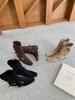 Coarse Heel Suede Square Head Short Boots Women's 2025 Autumn and Winter New Button Lapel Two Wear Women's Boots Sleeve Fashion Boots Women