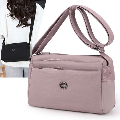 Chic Nylon Crossbody Bag for Women – Minimalist Shoulder Bag with Adjustable Strap, Perfect for Daily Use