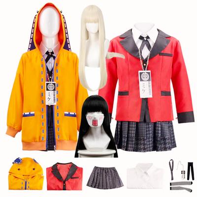 Anime Mari Saotome Kakegurui Compulsive Gambler Schuluniformen Set Cosplay Kostüme