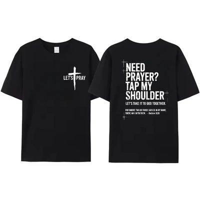 Gebet benötigt - Tippe mir auf die Schulter Lasst uns beten Christlicher Glaube