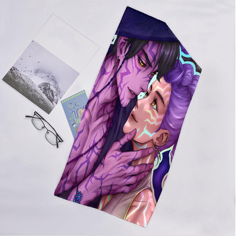 Kpop Hunter Fashion Beach Towel: Ideal for Summer Adventures Soft, Absorbent and Quick Drying Suitable for Swimming and Bathing