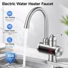 360° Rotating Electric Water Heater Faucet Digital Display Electric Hot Water Faucet  Bathroom