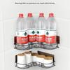 Mini Style Home Bathroom Storage Rack Multifu Bathroom Wall Punching Free Storage Rack Toiletries Organizer Shelves Home Tool