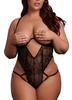Body de Encaje Talla Grande Sandra Negro - Amour by Le Desir - Bodys y Arneses