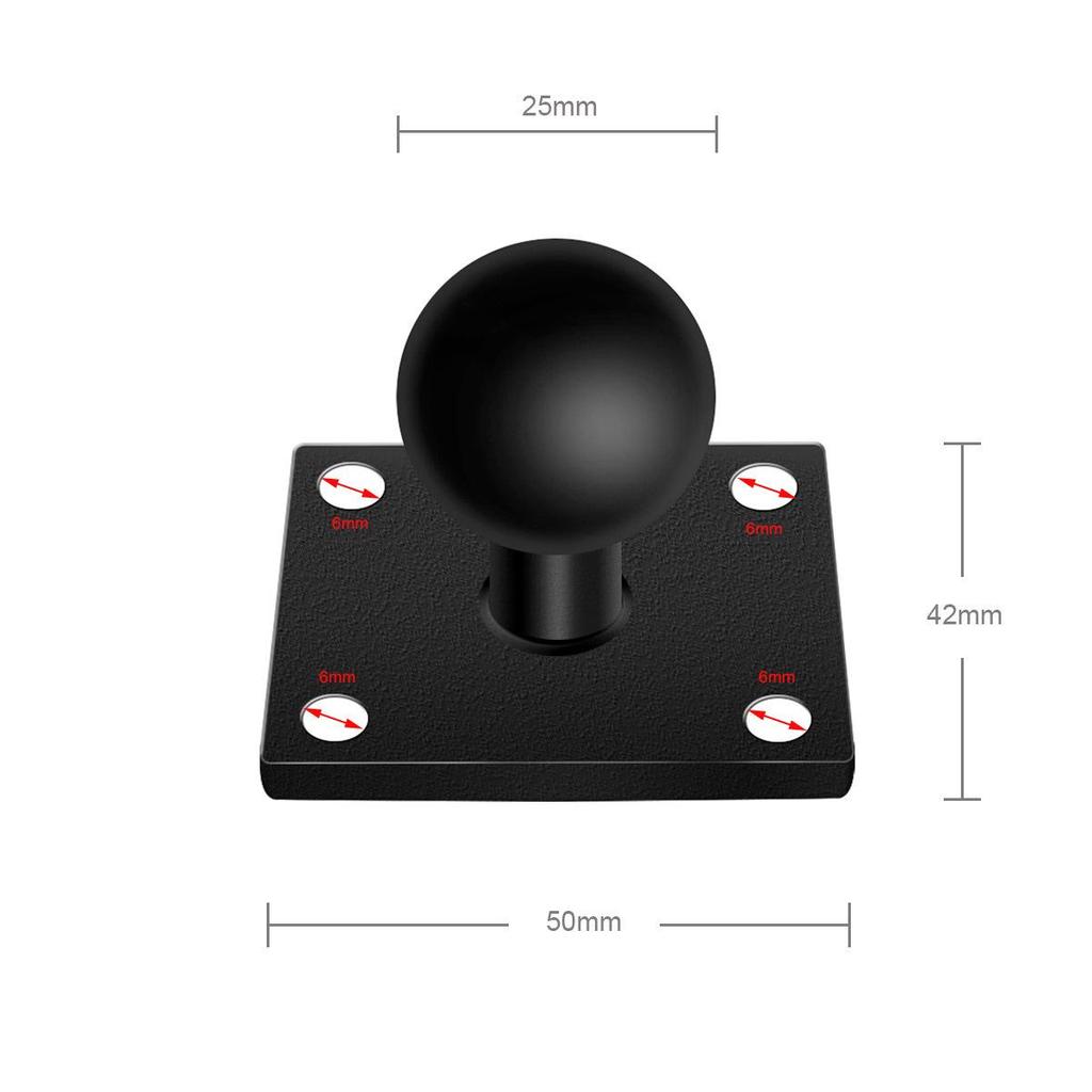 1-Inch Square Diamond Ball Head Base Bracket for Monitor and Phone Navigation