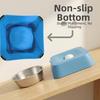 PP Material Dog Lick Bowl with Rolling Ball Blue Black Pet Slow Feeder Large Capacity Enjoy Eating Lick Ball Bowl for Dog Cats