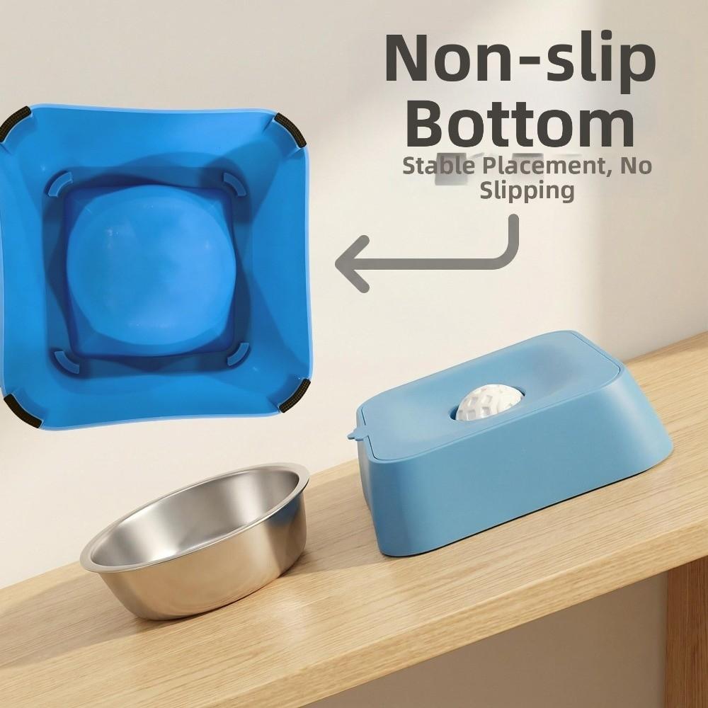 PP Material Dog Lick Bowl with Rolling Ball Blue Black Pet Slow Feeder Large Capacity Enjoy Eating Lick Ball Bowl for Dog Cats