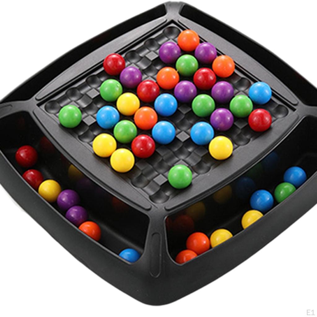Beads Game Colorful Matching Rainbow Ball for Early Education Exercise Logical Thinking Improve