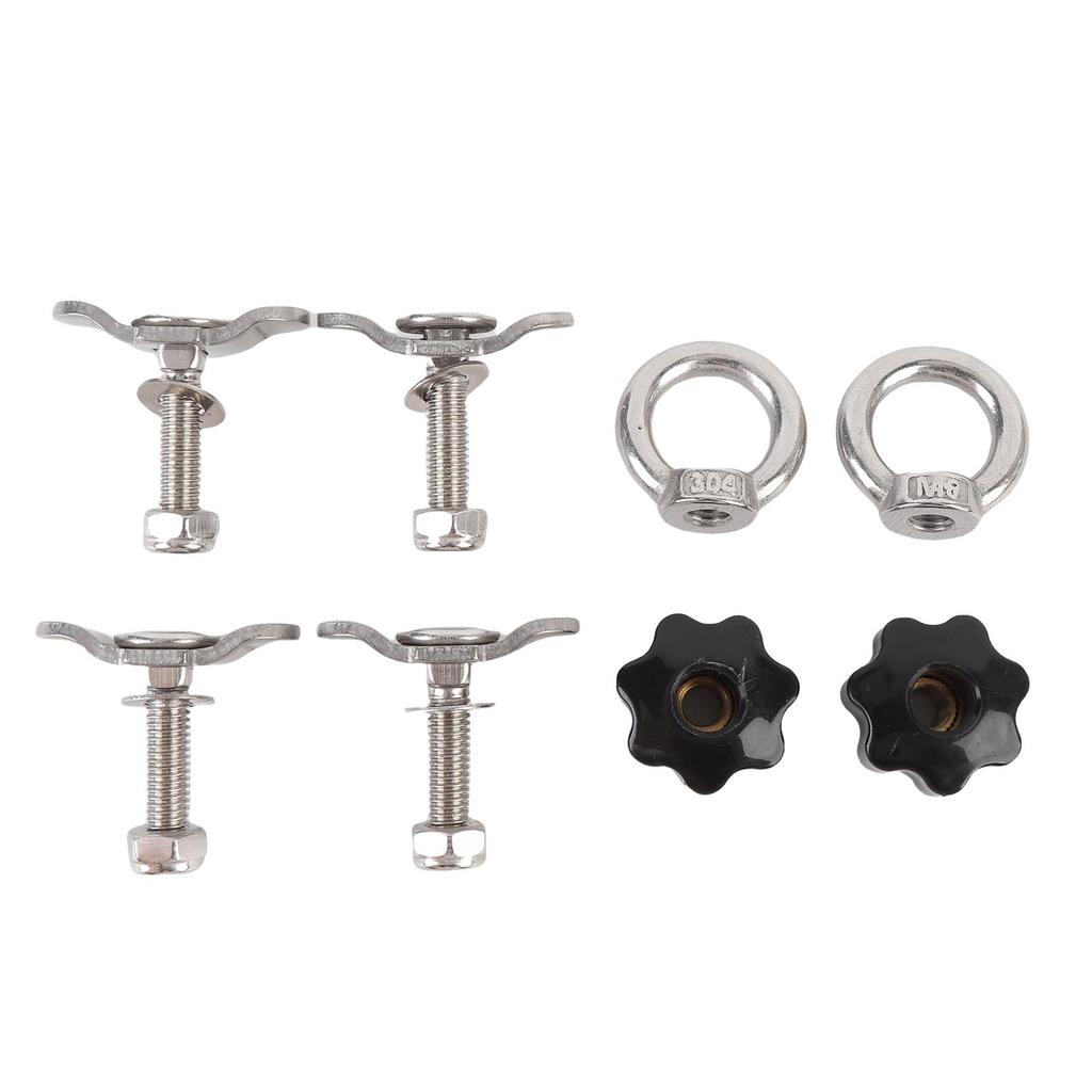 L Track Double Lug Threaded Stud Nut Anti Rusty L Track Tie Down Fitting Versatile 5500lbs Breaking Strength for Pickup RV ATV