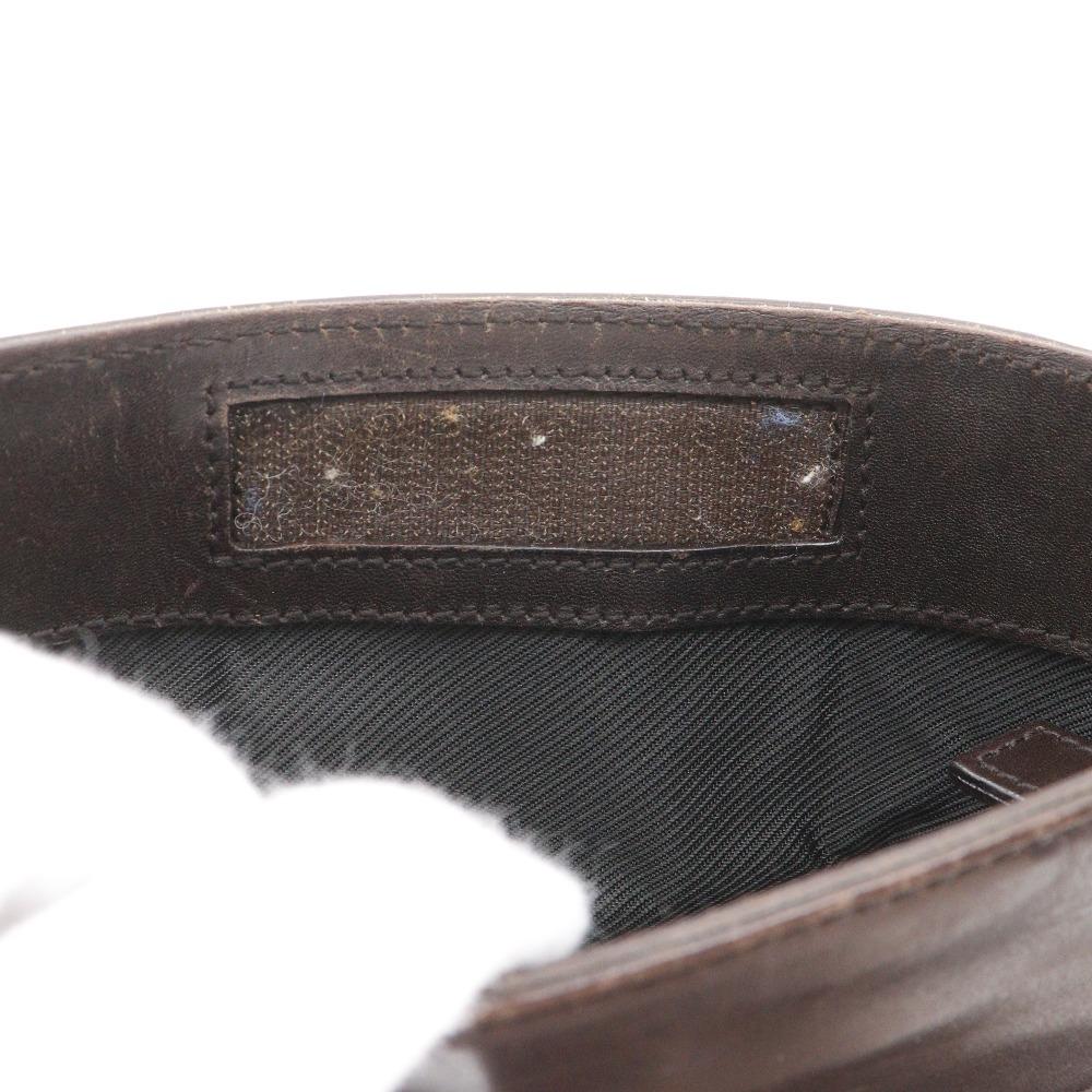 GUCCI Shoulder Bag 27639 Brown GG canvas mens Used